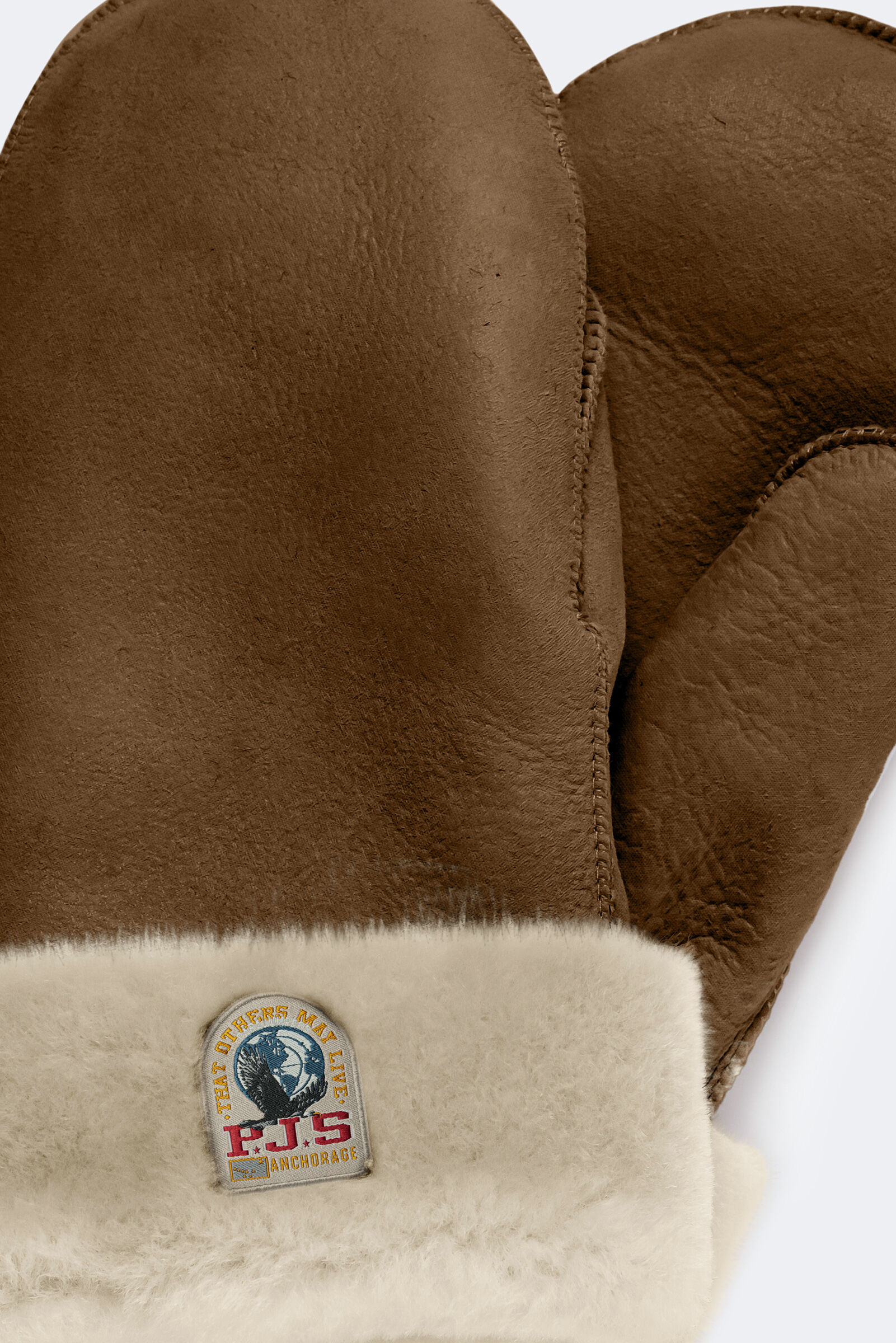 CAMEL SHEARLING MITTENS 手袋 | Parajumpers®