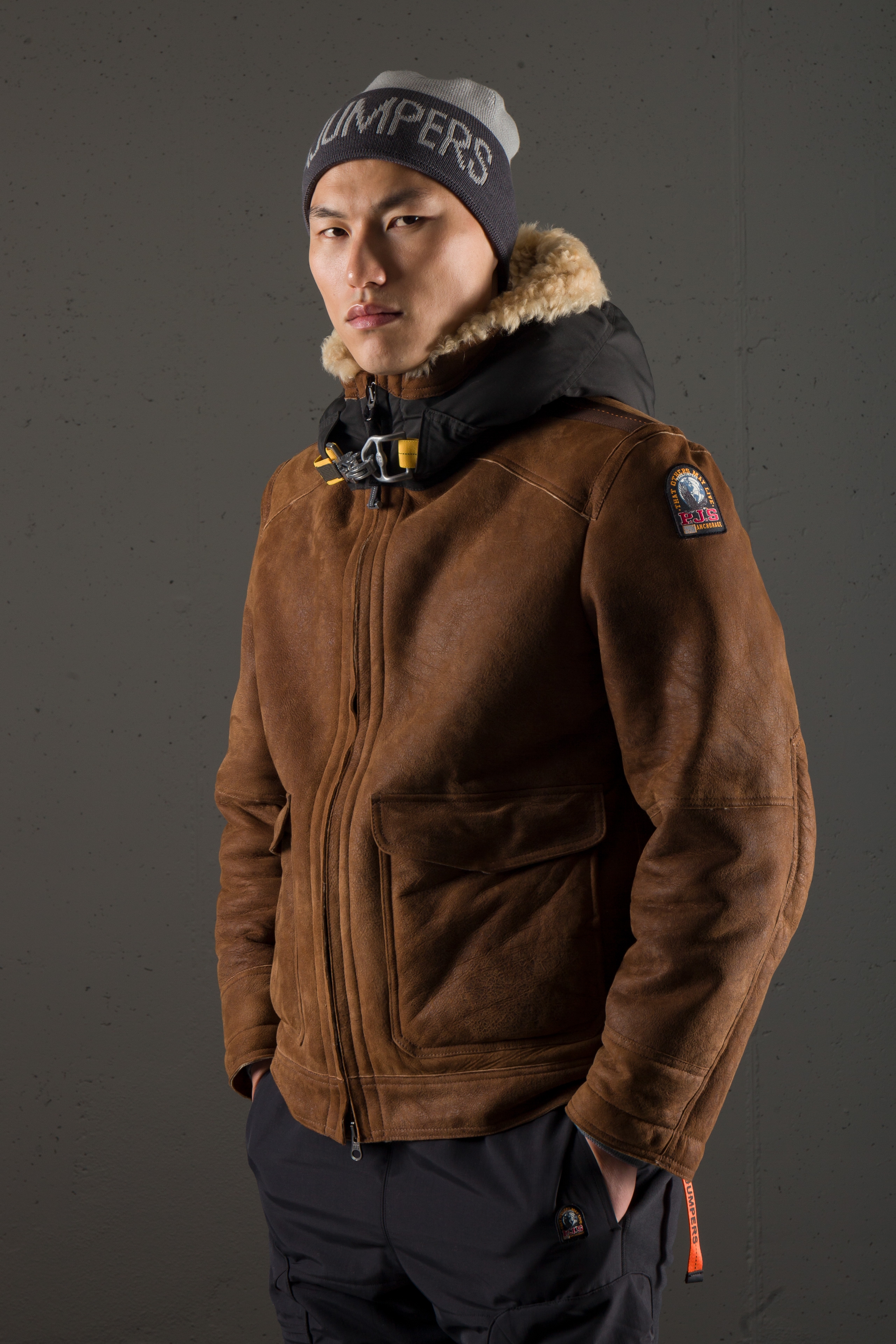 parajumpers shearling jacket